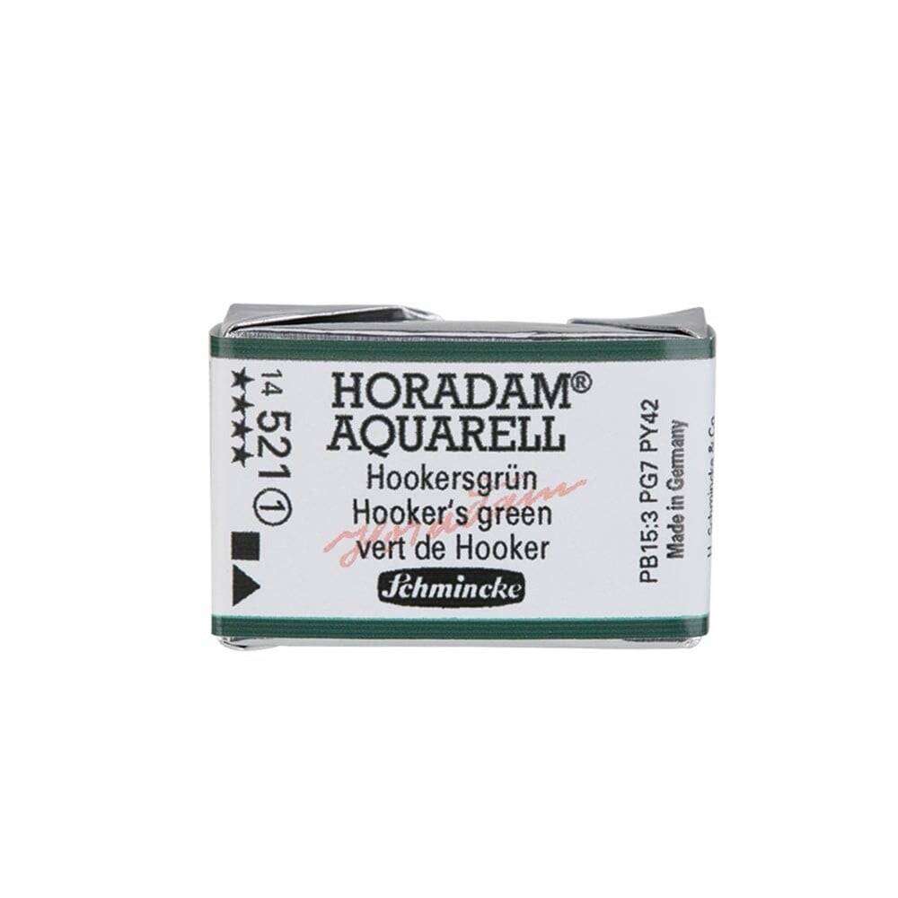 Schmincke Horadam Aquarell Artist Sulu Boya Tam Tablet Seri 1 521 HookerS Green