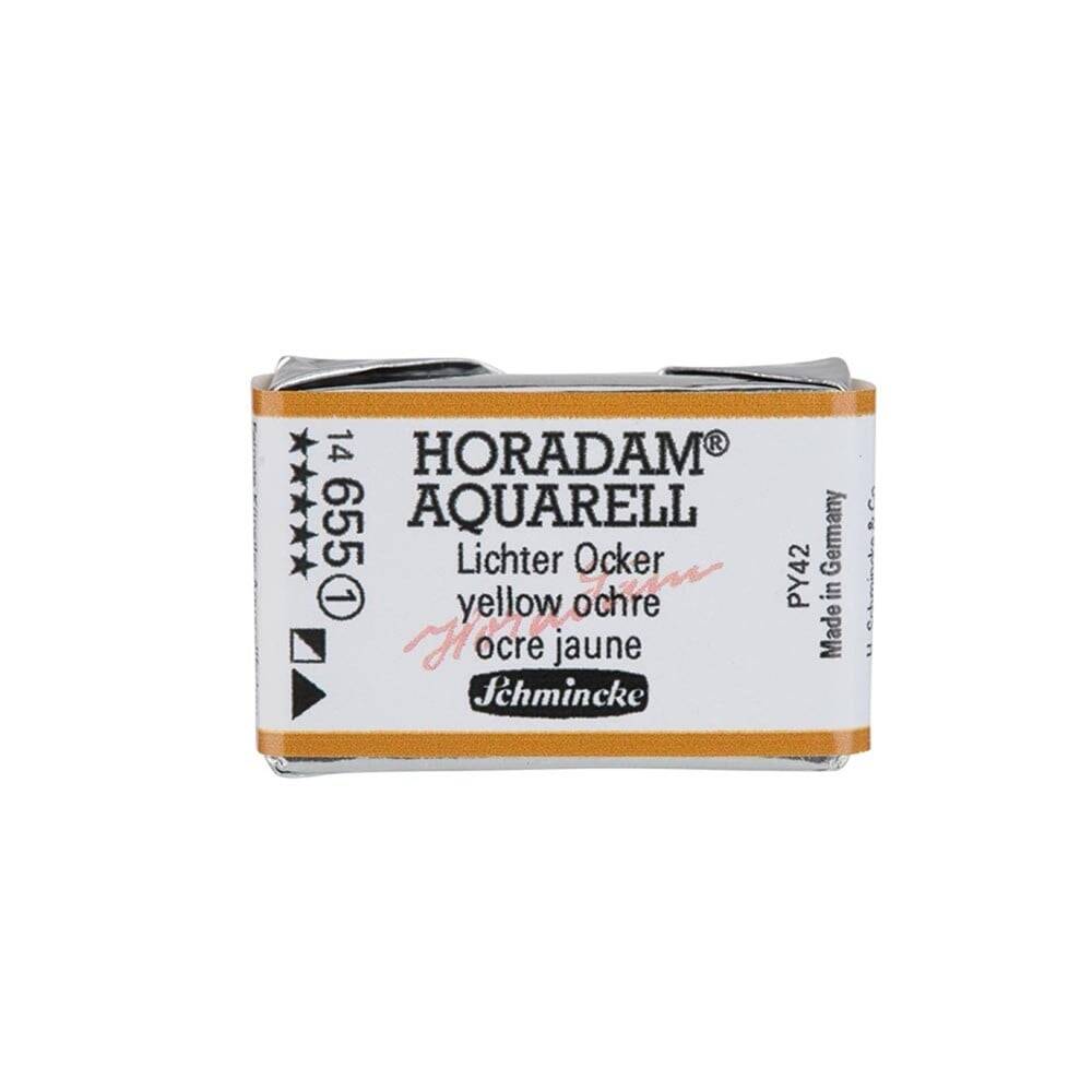 Schmincke Horadam Aquarell Artist Sulu Boya Tam Tablet Seri 1 655 Yellow Ochre