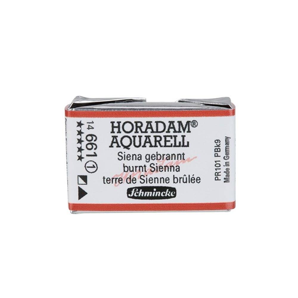 Schmincke Horadam Aquarell Artist Sulu Boya Tam Tablet Seri 1 661 Burnt Sienna