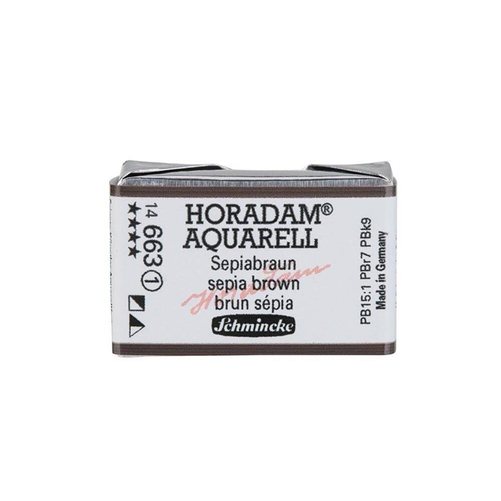 Schmincke Horadam Aquarell Artist Sulu Boya Tam Tablet Seri 1 663 Sepia Brown