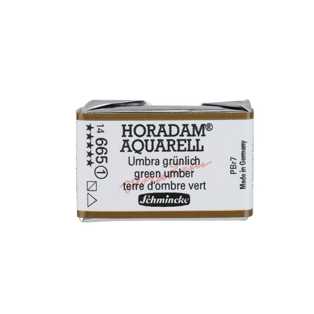 Schmincke Horadam Aquarell Artist Sulu Boya Tam Tablet Seri 1 665 Green Umber