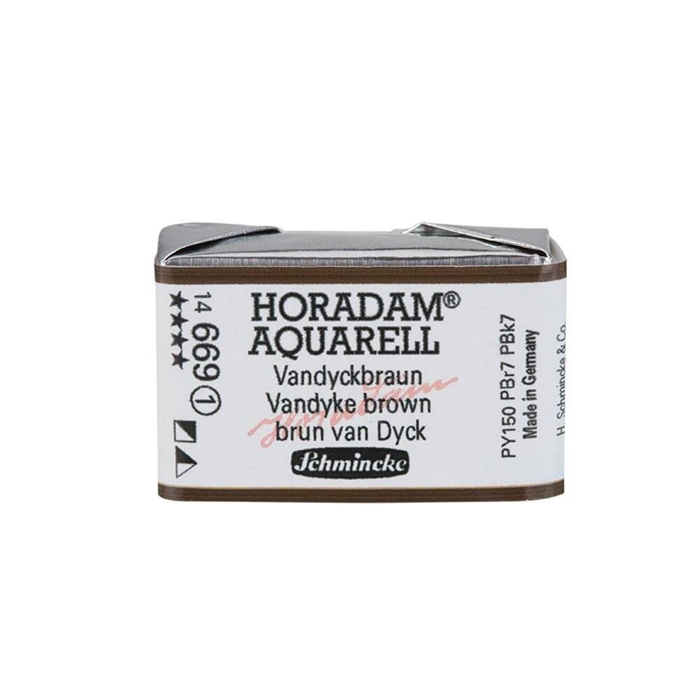Schmincke Horadam Aquarell Artist Sulu Boya Tam Tablet Seri 1 669 Vandyke Brown