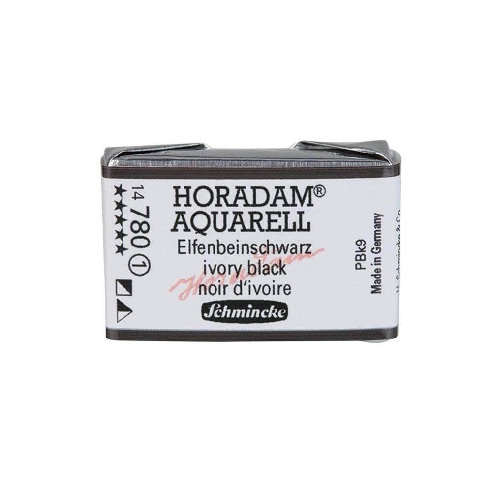Schmincke Horadam Aquarell Artist Sulu Boya Tam Tablet Seri 1 780 Ivory Black