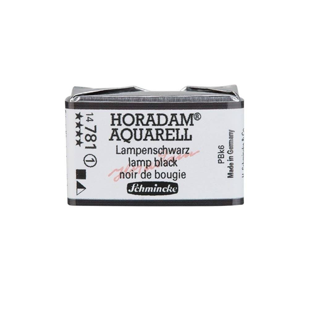 Schmincke Horadam Aquarell Artist Sulu Boya Tam Tablet Seri 1 781 Lamp Black