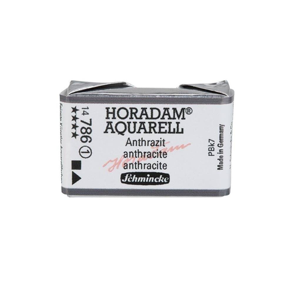 Schmincke Horadam Aquarell Artist Sulu Boya Tam Tablet Seri 1 786 Charcoal Grey