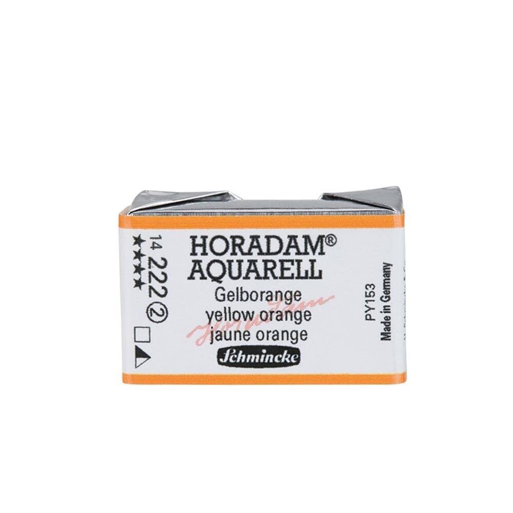 Schmincke Horadam Aquarell Artist Sulu Boya Tam Tablet Seri 2 222 Yellow Orange