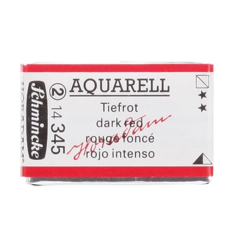 Schmincke Horadam Aquarell Artist Sulu Boya Tam Tablet Seri 2 345 Dark Red