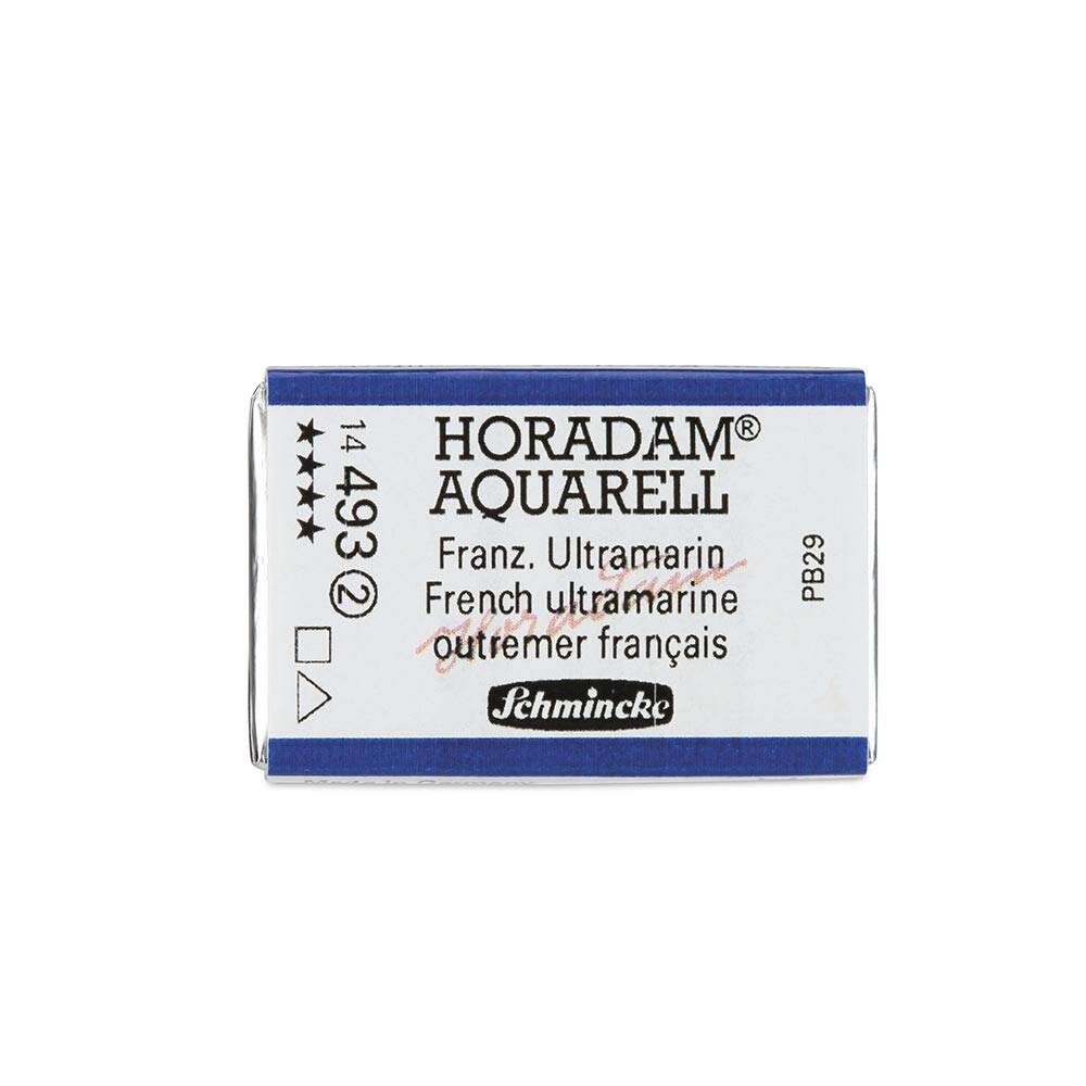 Schmincke Horadam Aquarell Artist Sulu Boya Tam Tablet Seri 2 493 French Ultramarine