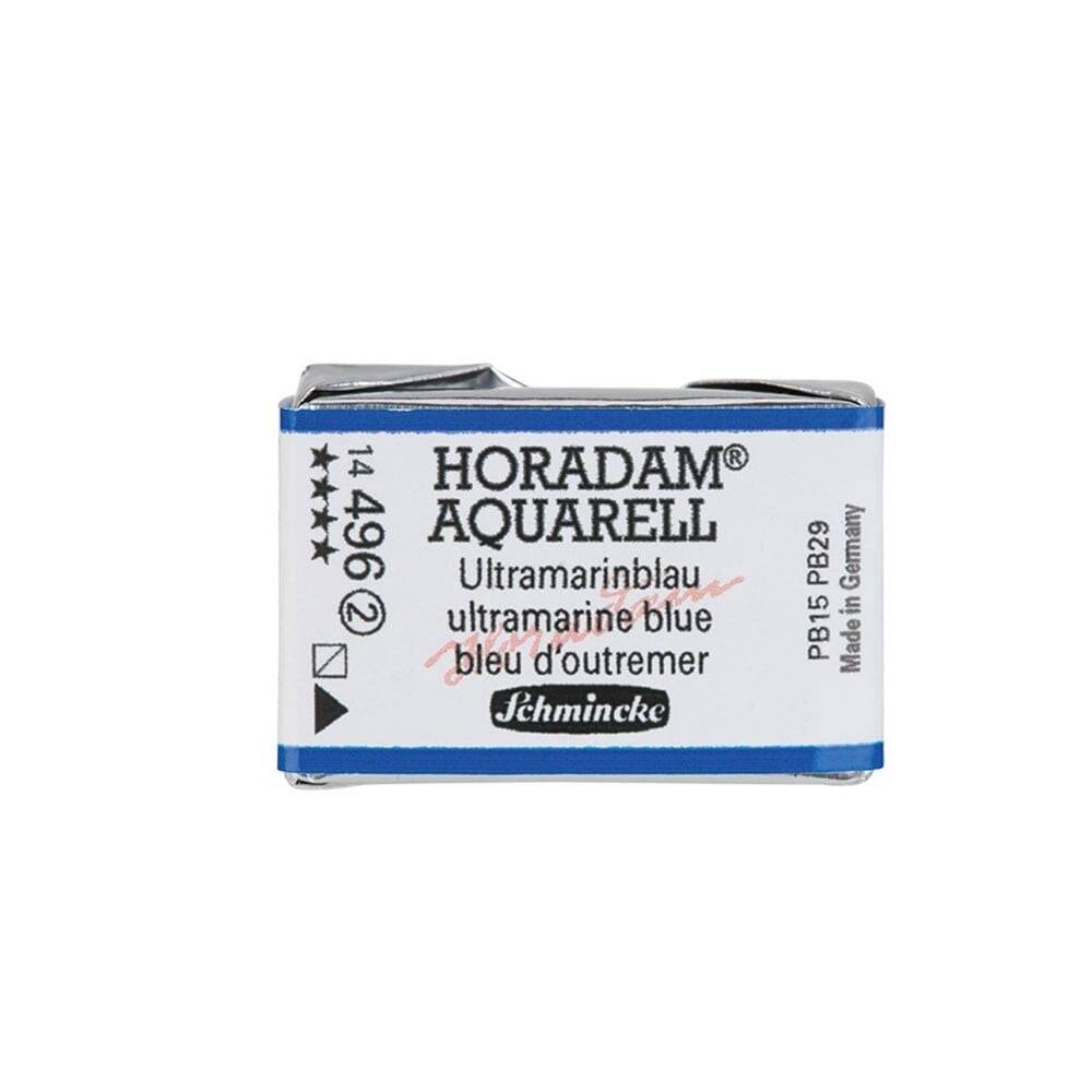 Schmincke Horadam Aquarell Artist Sulu Boya Tam Tablet Seri 2 496 Ultramarine Blue