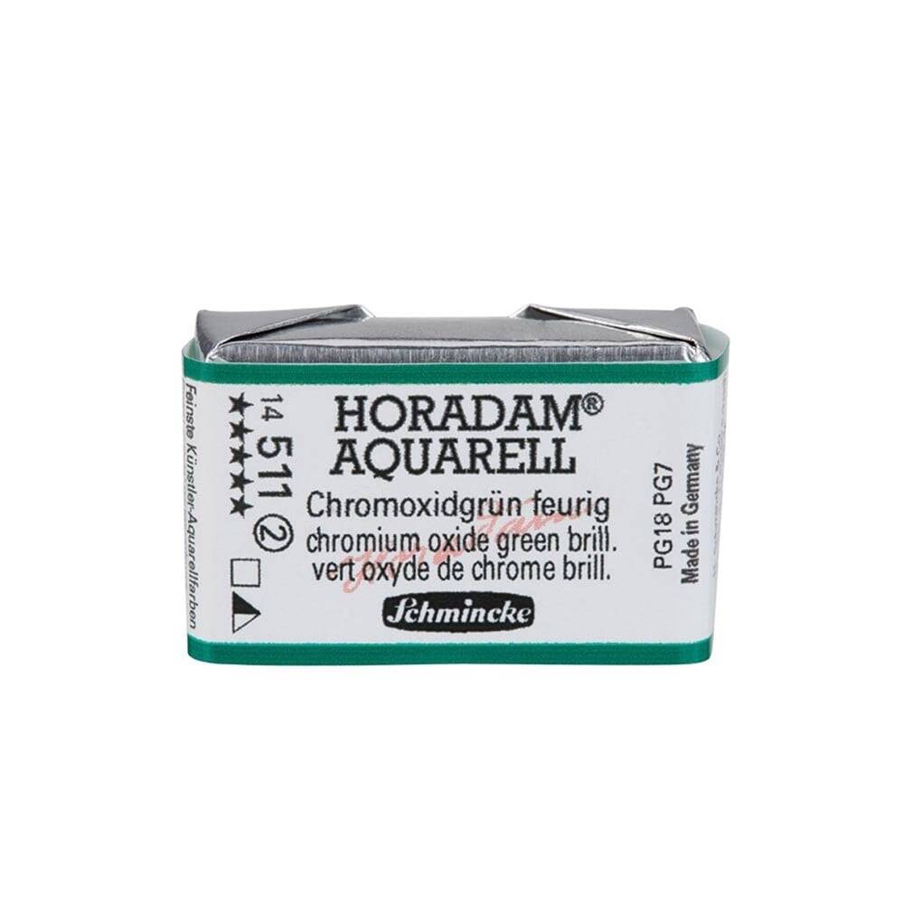 Schmincke Horadam Aquarell Artist Sulu Boya Tam Tablet Seri 2 511 Chromium Oxide Green Brilliant