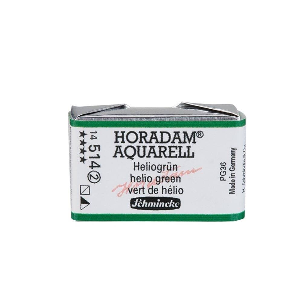 Schmincke Horadam Aquarell Artist Sulu Boya Tam Tablet Seri 2 514 Helio Green
