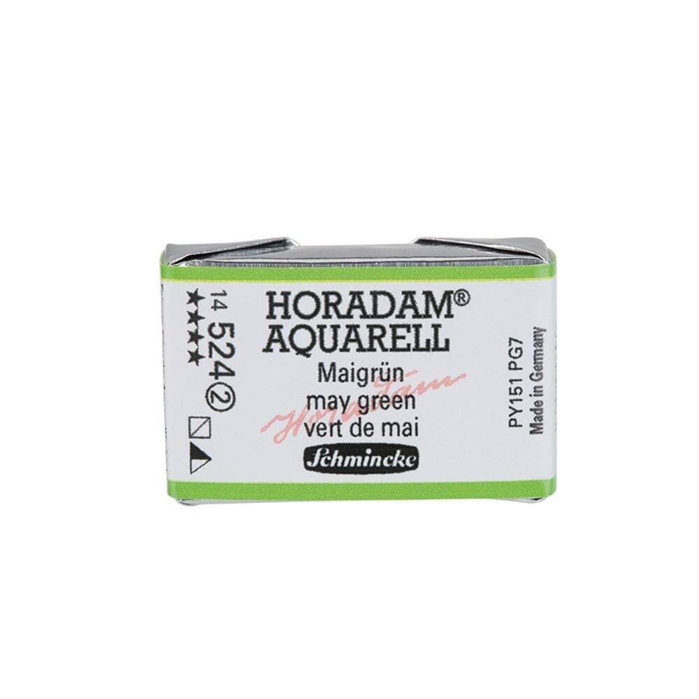 Schmincke Horadam Aquarell Artist Sulu Boya Tam Tablet Seri 2 524 May Green