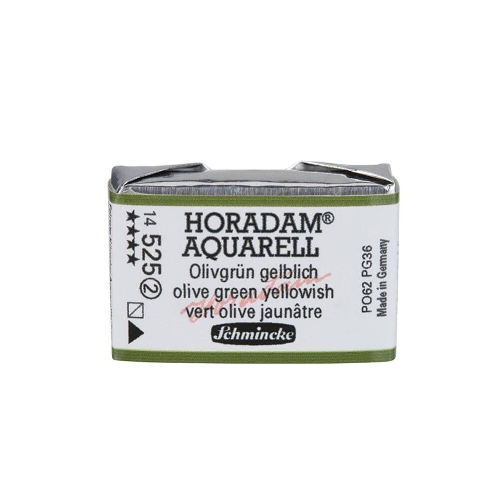 Schmincke Horadam Aquarell Artist Sulu Boya Tam Tablet Seri 2 525 Olive Green Yellowish
