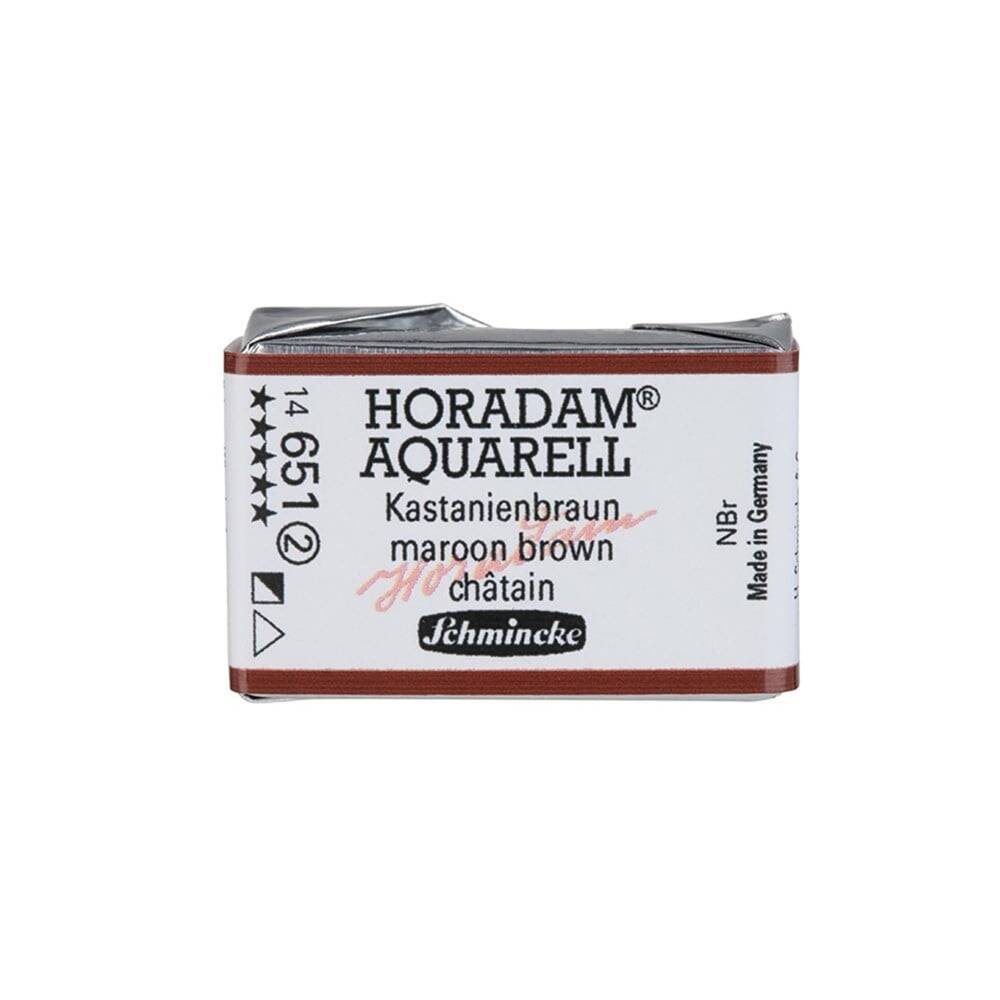 Schmincke Horadam Aquarell Artist Sulu Boya Tam Tablet Seri 2 651 Maroon Brown