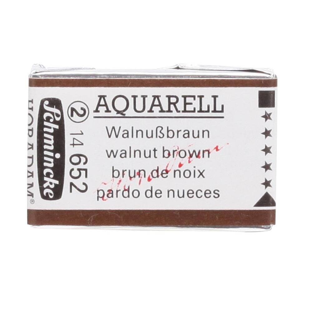 Schmincke Horadam Aquarell Artist Sulu Boya Tam Tablet Seri 2 652 Walnut Brown