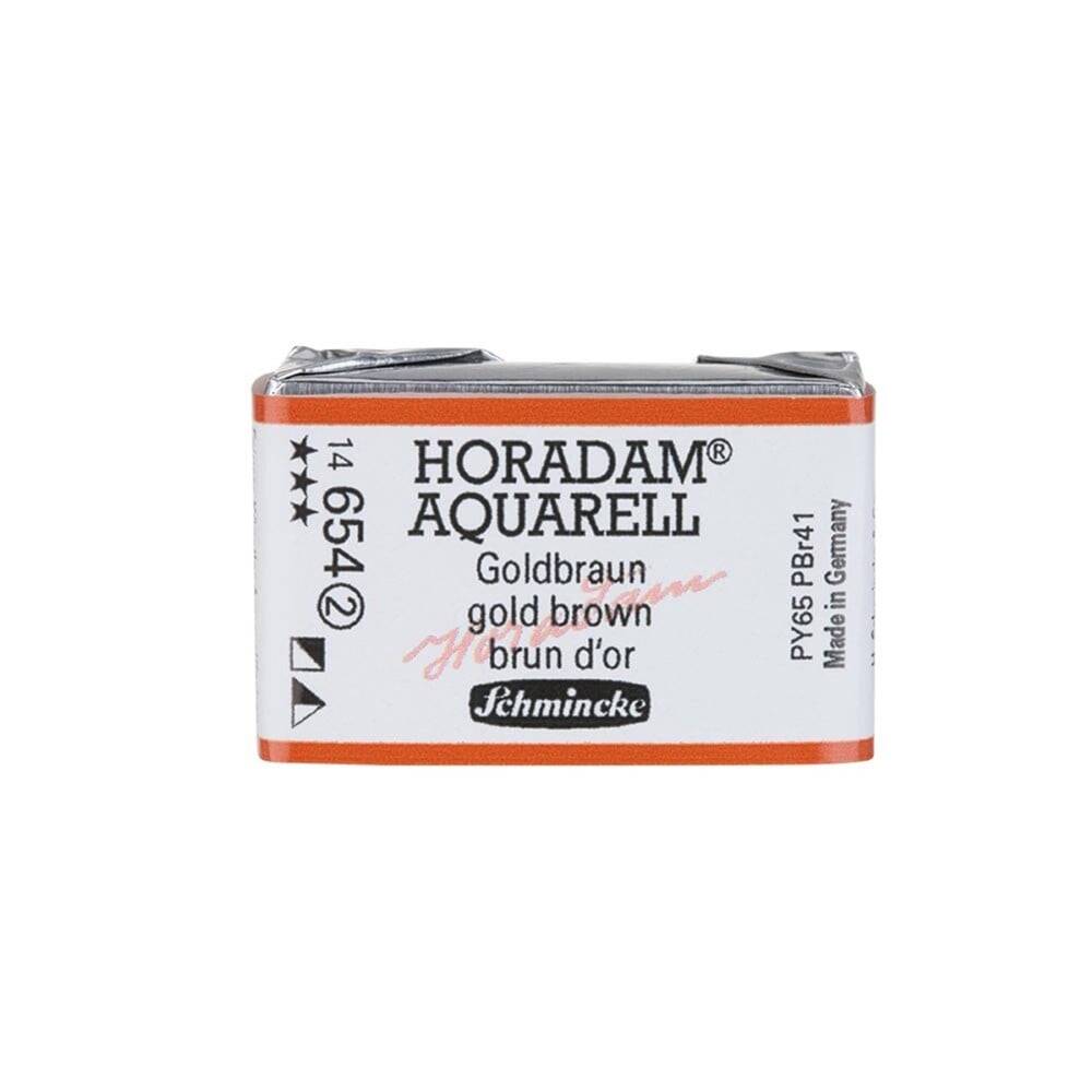 Schmincke Horadam Aquarell Artist Sulu Boya Tam Tablet Seri 2 654 Gold Brown