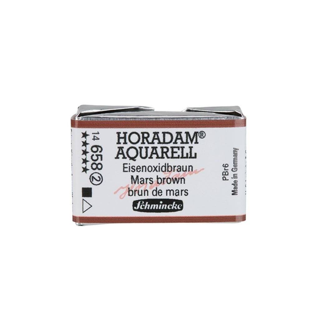 Schmincke Horadam Aquarell Artist Sulu Boya Tam Tablet Seri 2 658 Mars Brown