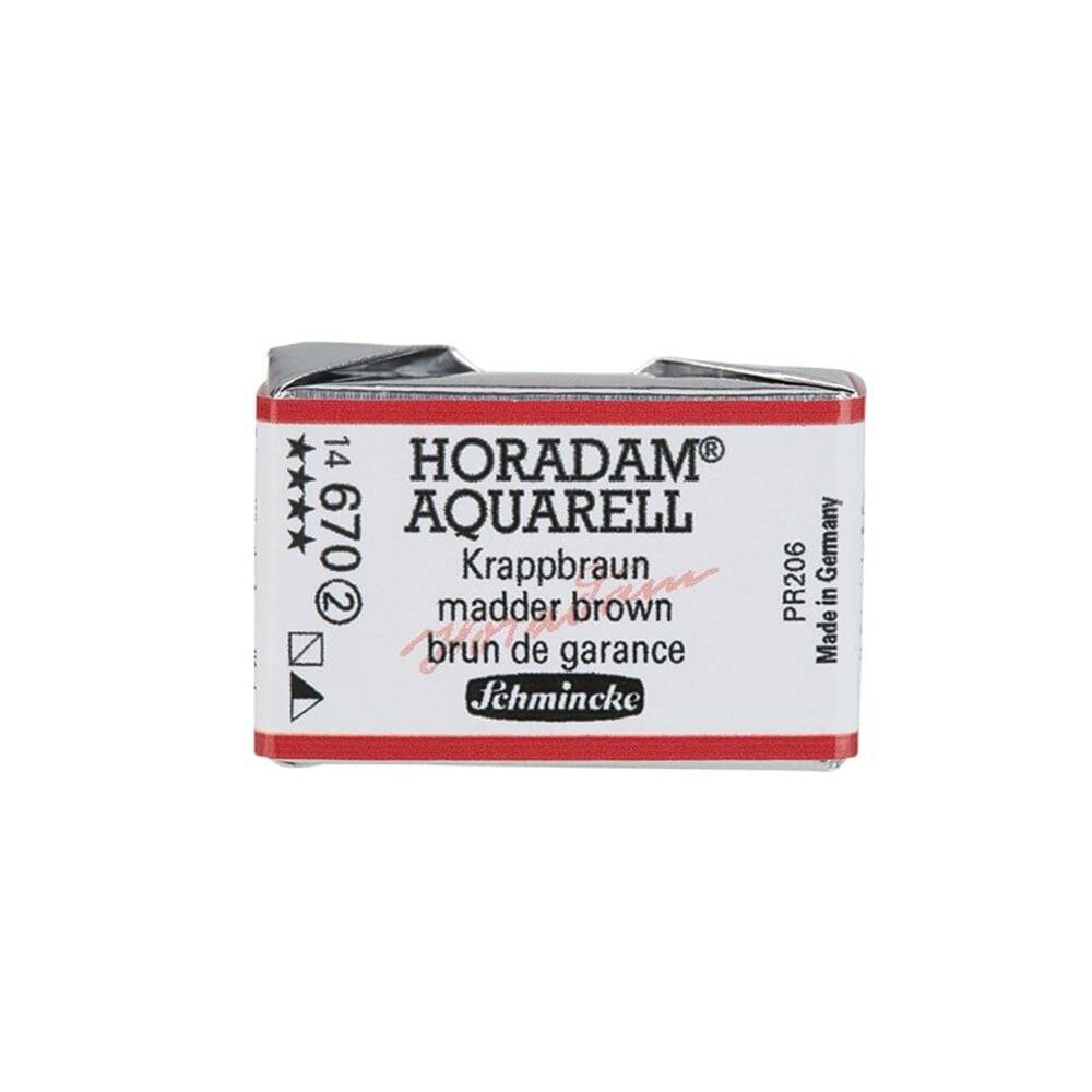 Schmincke Horadam Aquarell Artist Sulu Boya Tam Tablet Seri 2 670 Madder Brown
