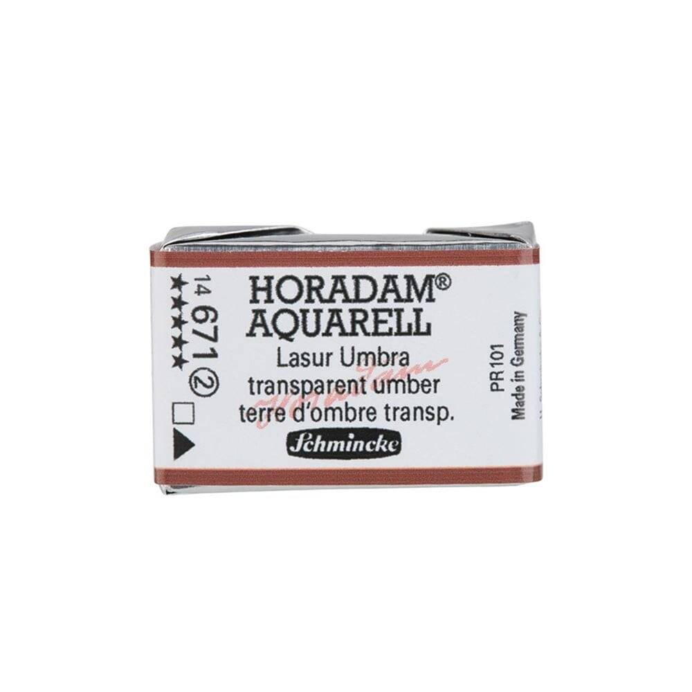 Schmincke Horadam Aquarell Artist Sulu Boya Tam Tablet Seri 2 671 Transparent Umber