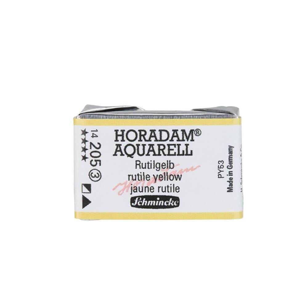 Schmincke Horadam Aquarell Artist Sulu Boya Tam Tablet Seri 3 205 Rutile Yellow