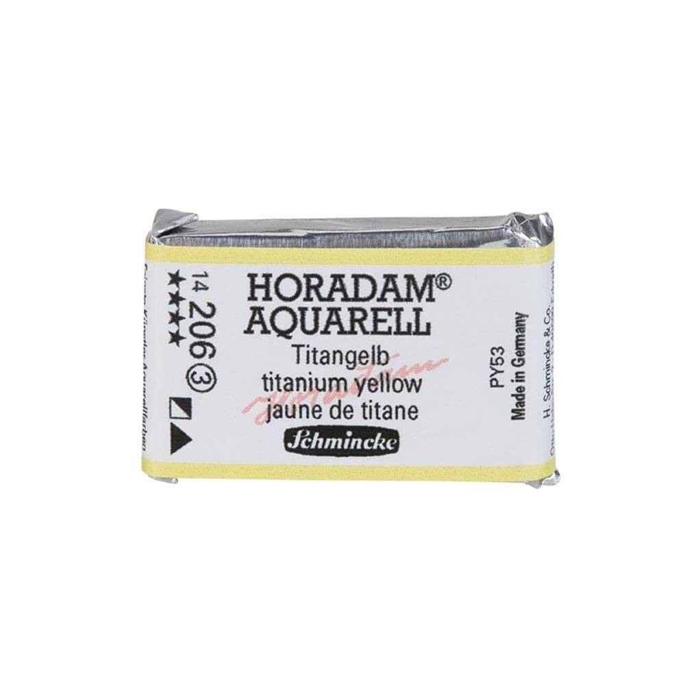 Schmincke Horadam Aquarell Artist Sulu Boya Tam Tablet Seri 3 206 Titanium Yellow