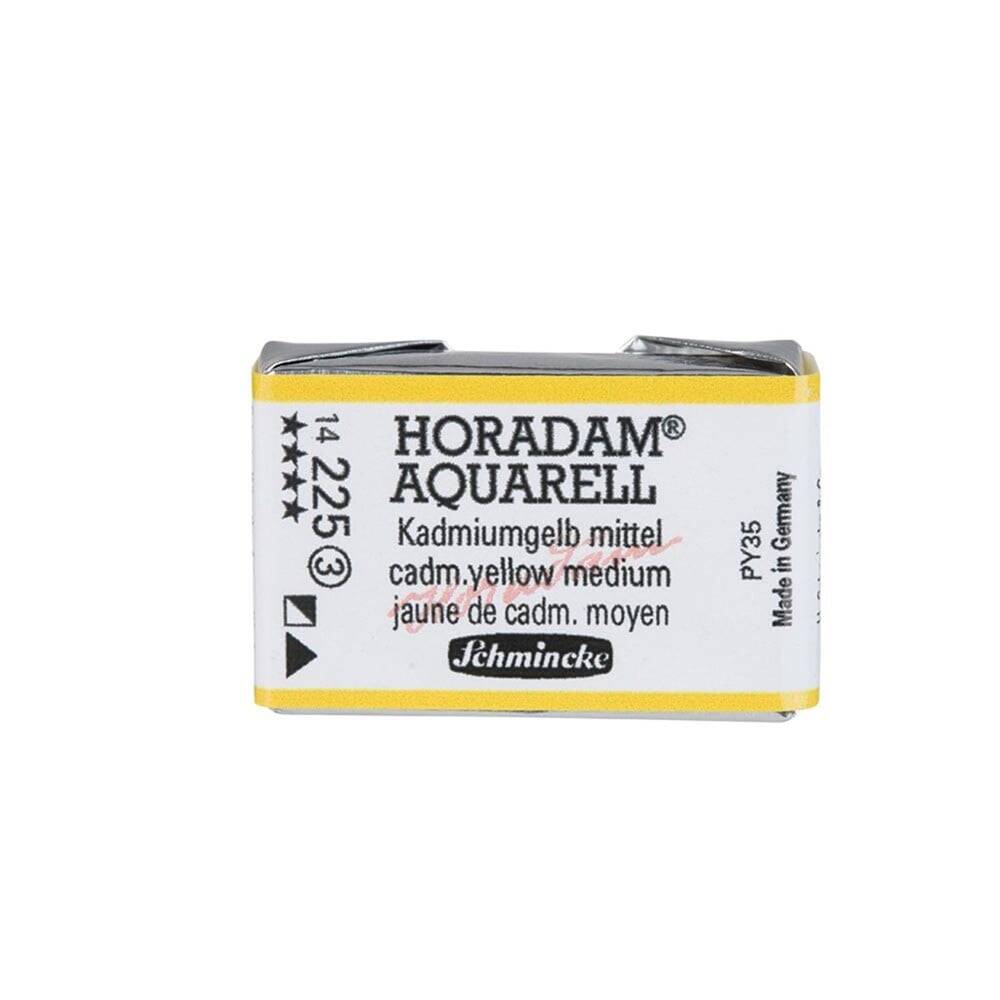 Schmincke Horadam Aquarell Artist Sulu Boya Tam Tablet Seri 3 225 Cadmium Yellow Middle