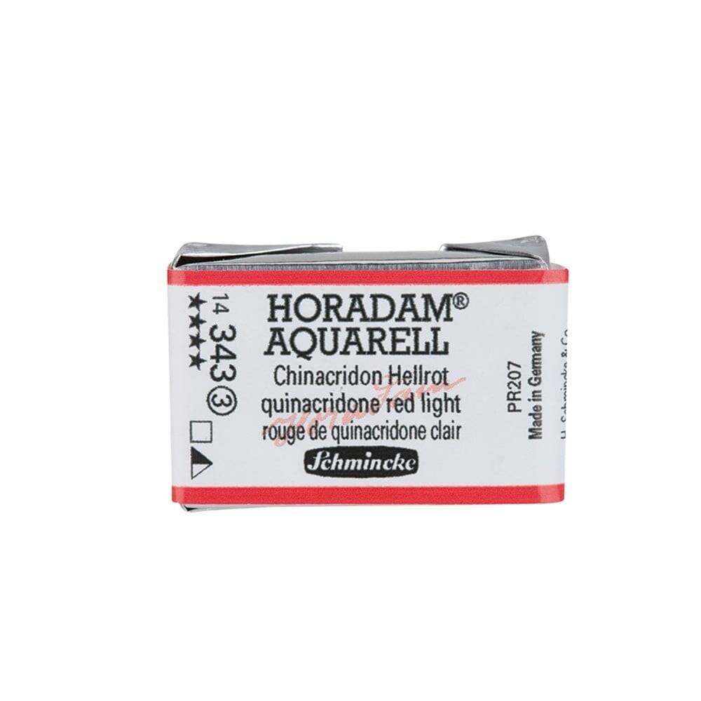Schmincke Horadam Aquarell Artist Sulu Boya Tam Tablet Seri 3 343 Quinacridone Red Light