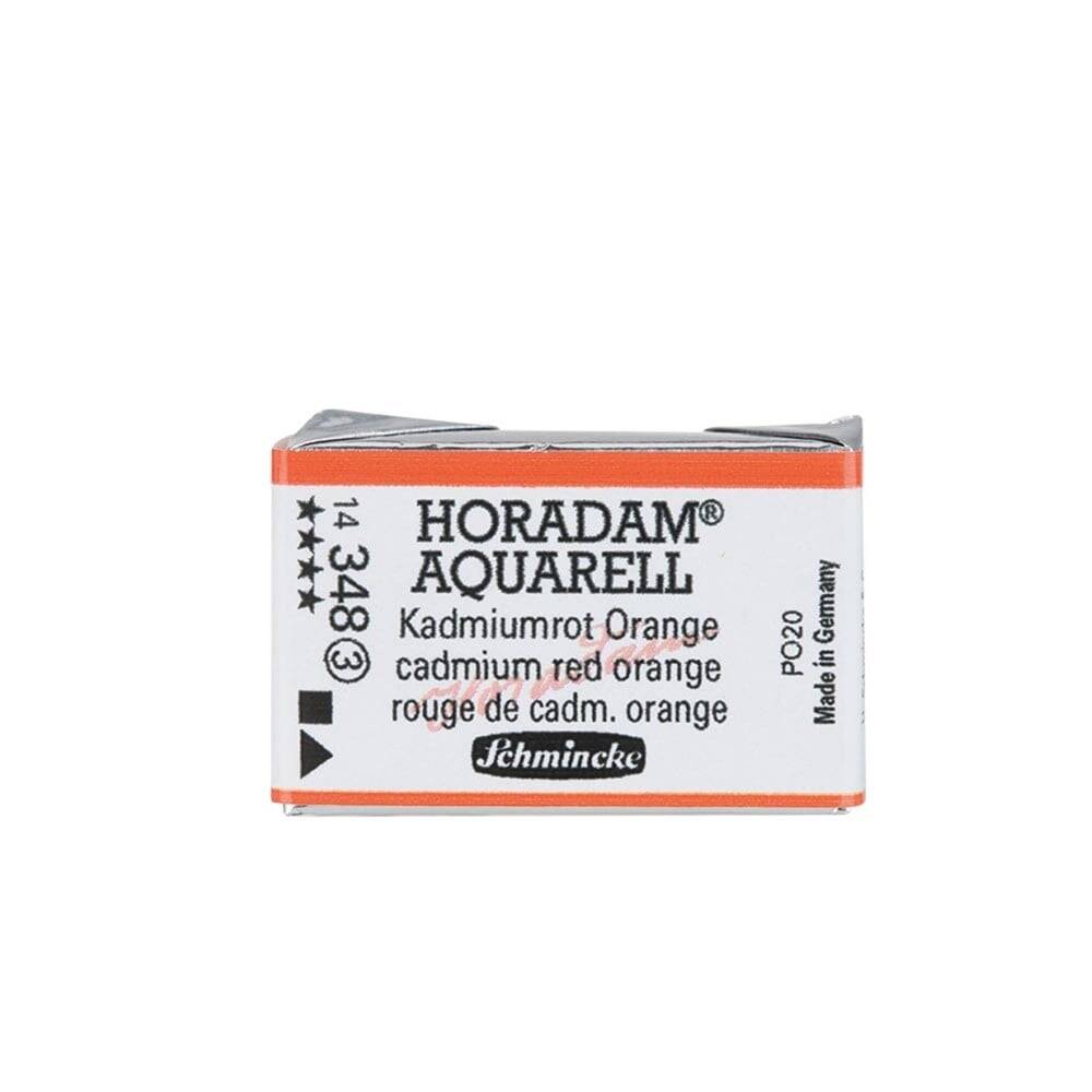 Schmincke Horadam Aquarell Artist Sulu Boya Tam Tablet Seri 3 348 Cadmium Red Orange
