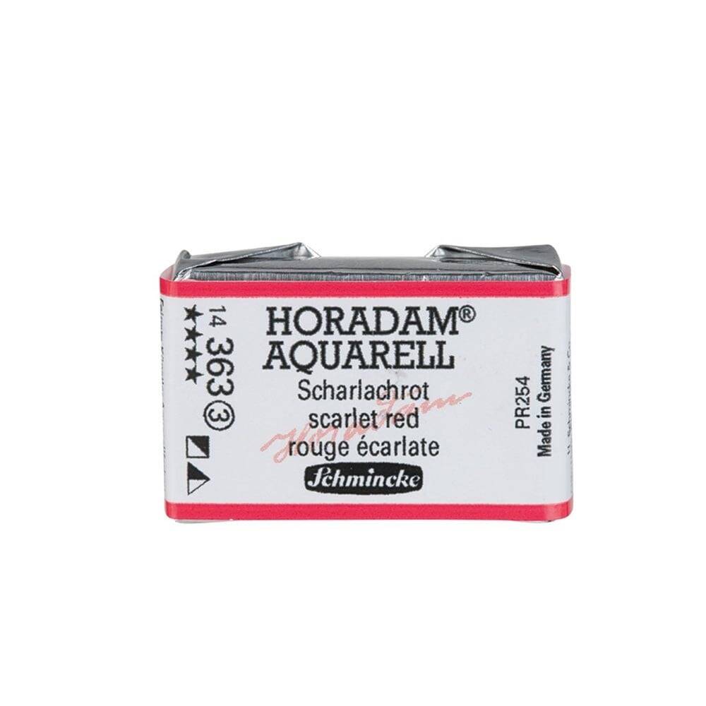 Schmincke Horadam Aquarell Artist Sulu Boya Tam Tablet Seri 3 363 Scarlet Red
