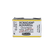 Schmincke Horadam Aquarell Artist Sulu Boya Tam Tablet Seri 3 537 Transparent Green Gold