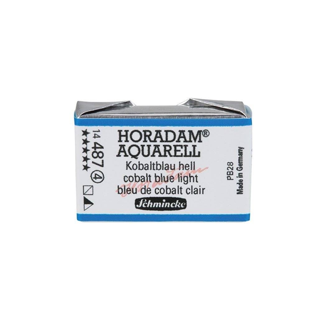 Schmincke Horadam Aquarell Artist Sulu Boya Tam Tablet Seri 4 487 Cobalt Blue Light