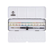 Schmincke Horadam Aquarell Metal Kutu Artist Sulu Boya Seti 12 x Yarım Tablet 74740