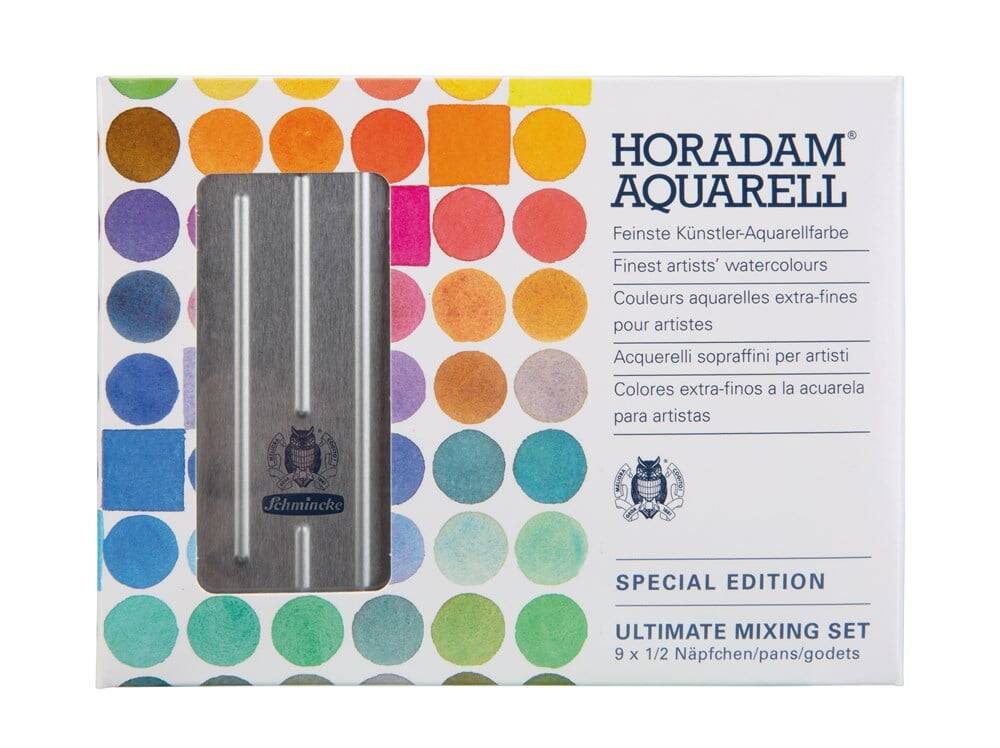 Schmincke Horadam Aquarell Metal Kutu Artist Sulu Boya Seti 9 X Tam Tablet