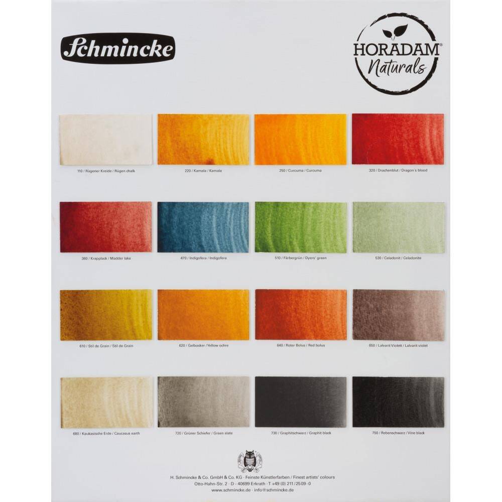 Schmincke Horadam Aquarell Naturals Vegan Suluboya 15 ml Tüp 750 Vine Black