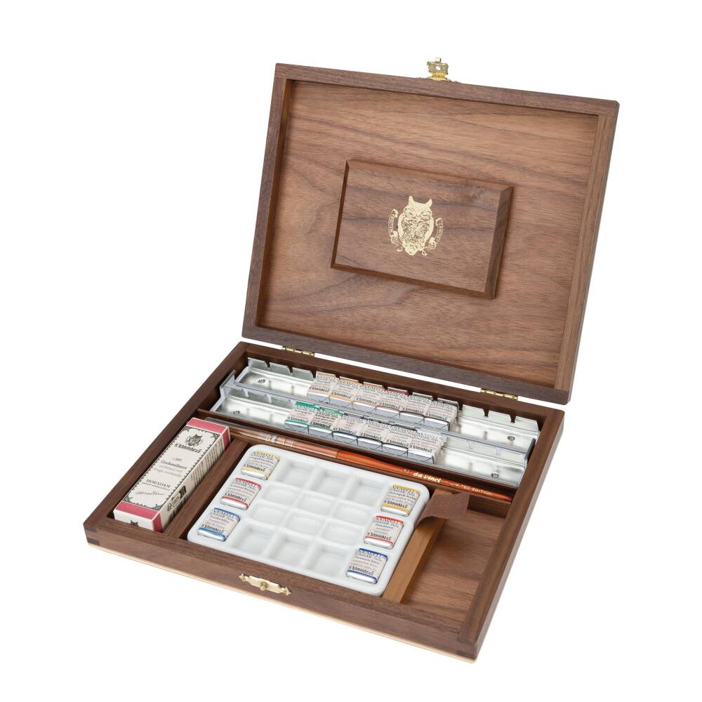 Schmincke Horadam Aquarell Özel Üretim Retro Suluboya Seti 18'li Yarım Tablet + 1 Özel Renk 74650