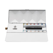 Schmincke Horadam Aquarell Özel Üretim Su Hazneli Metal Kutu Artist Sulu Boya Seti 12 X Yarım Tablet 74659
