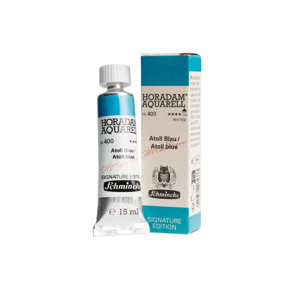 Schmincke Horadam Aquarell Signature Edition Özel Renkler Atoll Blue 15 ml Tüp 400