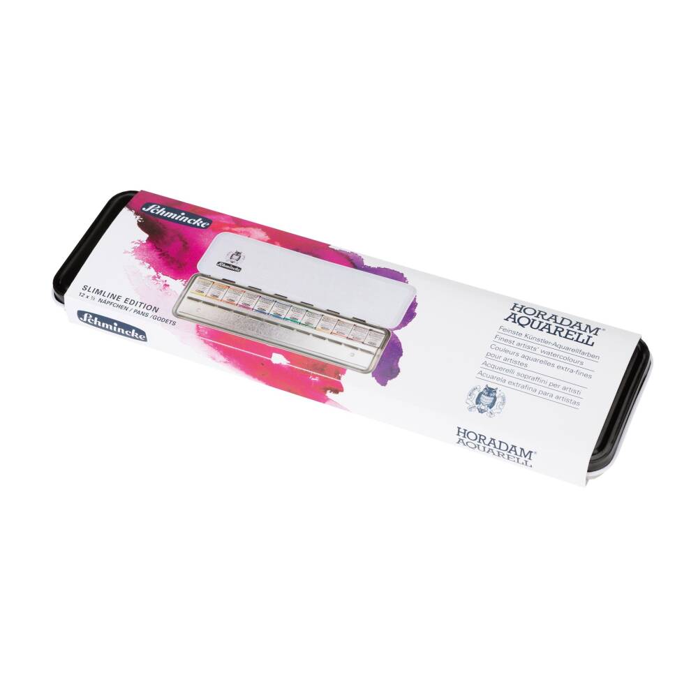 Schmincke Horadam Aquarell Slimline Edition Suluboya Seti 12 X Yarım Tablet 74825