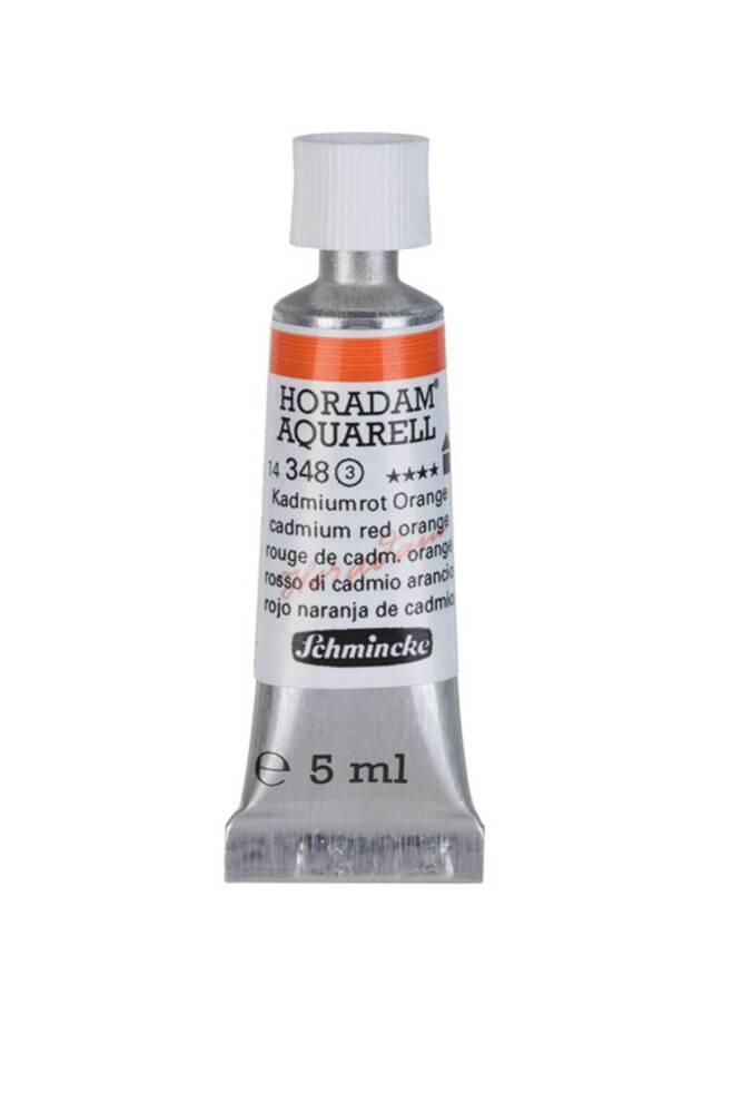 Schmincke Horadam Aquarell Suluboya 5 Ml Tüp 348 Cadmium Red Orange