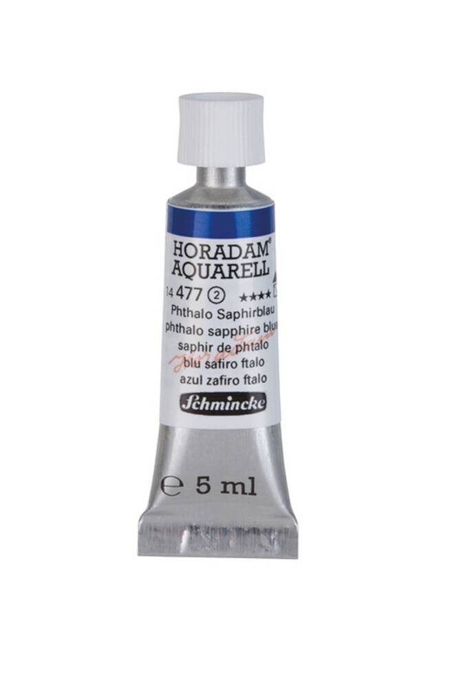 Schmincke Horadam Aquarell Suluboya 5 Ml Tüp 477 Phthalo Sapphire Blue