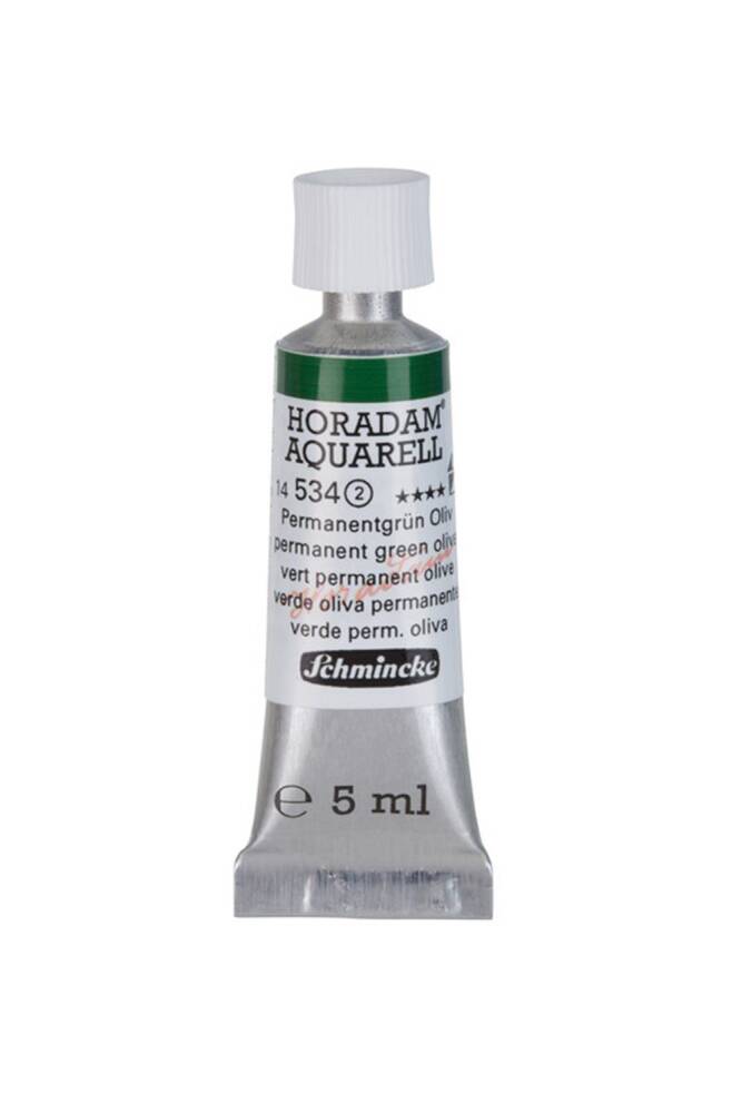 Schmincke Horadam Aquarell Suluboya 5 Ml Tüp 534 Permanent Green Olive