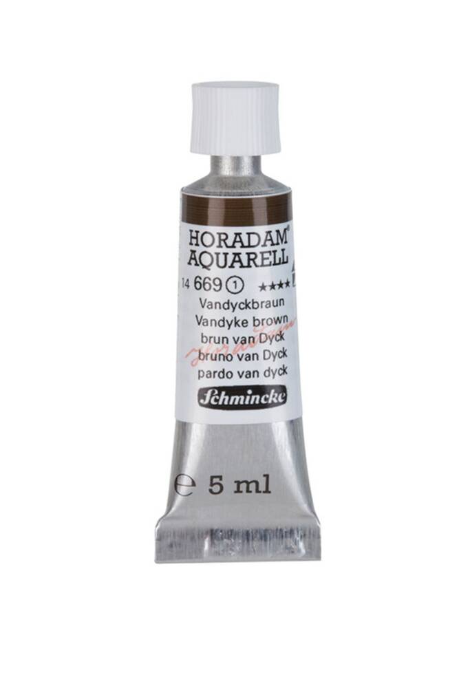 Schmincke Horadam Aquarell Suluboya 5 Ml Tüp 669 Vandyke Brown