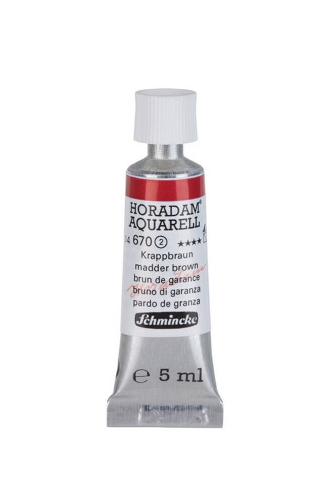 Schmincke Horadam Aquarell Suluboya 5 Ml Tüp 670 Madder Brown