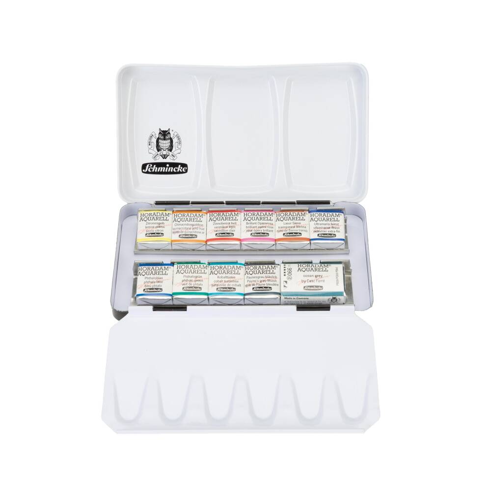 Schmincke Horadam Aquarell Suluboya Seti Special Edition Cesc Ferre Temel Renkleri 10 X Yarım Tablet 1 Tam Tablet 74654