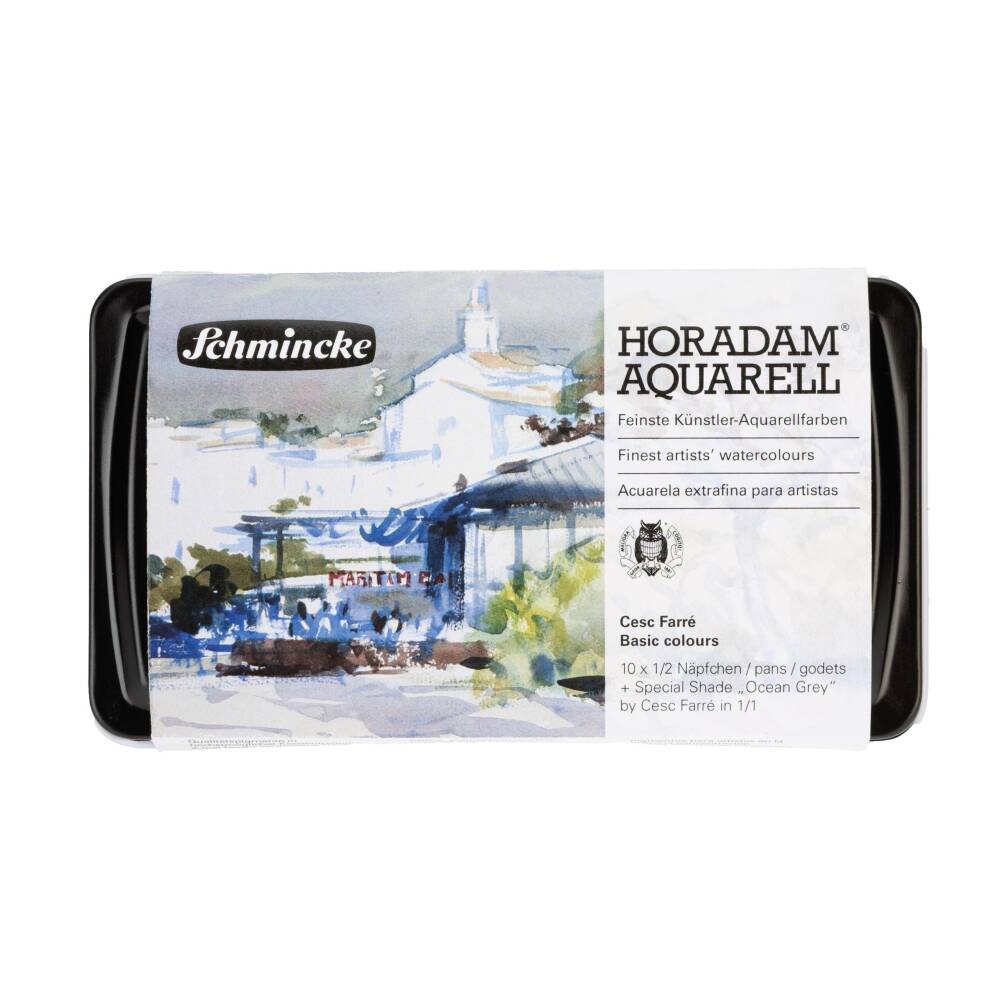 Schmincke Horadam Aquarell Suluboya Seti Special Edition Cesc Ferre Temel Renkleri 10 X Yarım Tablet 1 Tam Tablet 74654