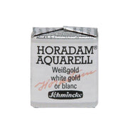 Schmincke Horadam Aquarell Yaldız Sulu Boya Yarım  Tablet 891 White  Gold