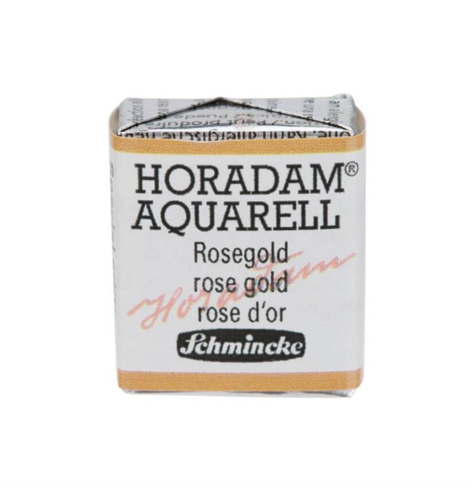 Schmincke Horadam Aquarell Yaldız Sulu Boya Yarım Tablet 895 Rose Gold