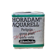 Schmincke Horadam Aquarell Yaldız Sulu Boya Yarım Tablet 992 Green Pearl