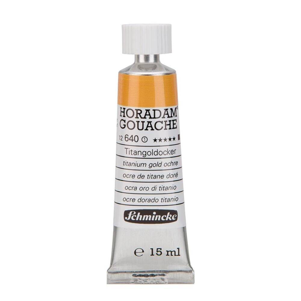 Schmincke Horadam Gouache Artist Guaj Boya 15 ml Seri 1 640 Titanium Gold Ochre