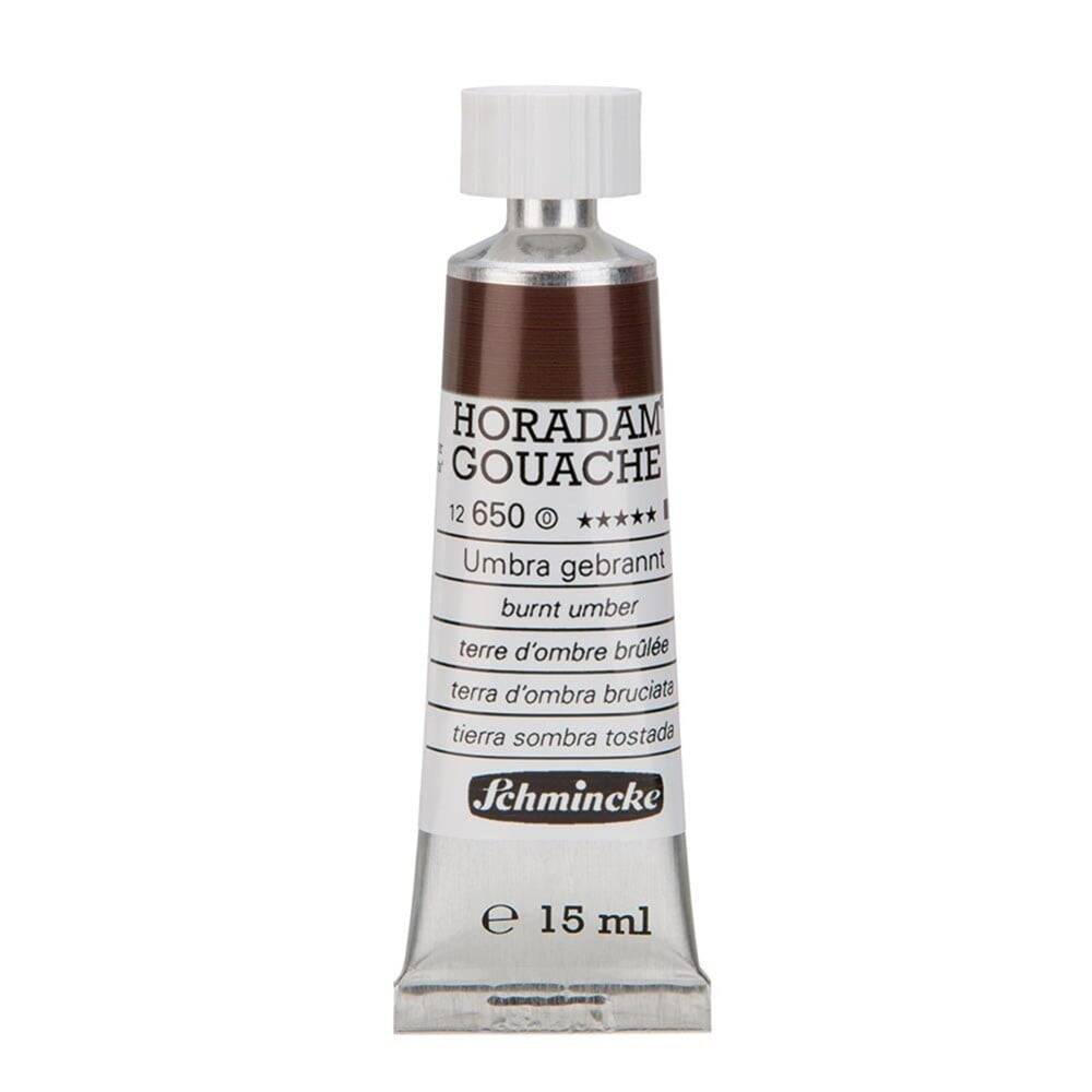 Schmincke Horadam Gouache Artist Guaj Boya 15 ml Seri 1 650 Burnt Umber